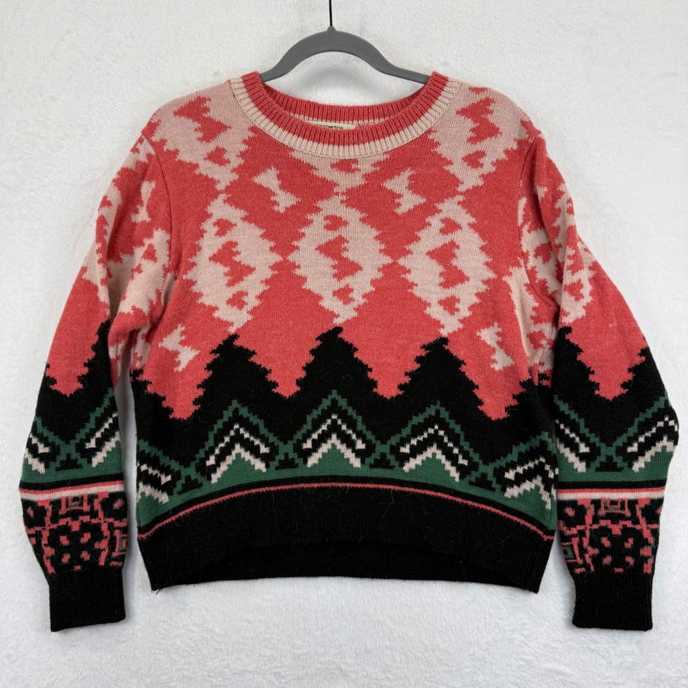 Aldomartins Wool Alpaca Blend Sweater Fair Isle Knit Pullover‎ Size 4